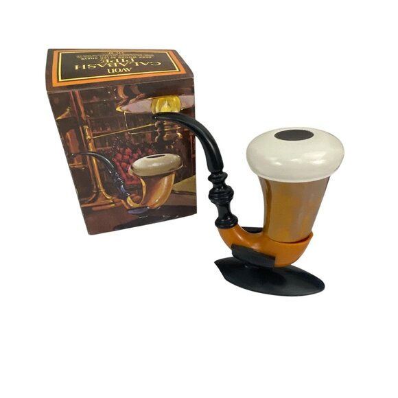 Avon Calabash Pipe 1974 Grandpacore Deep Woods After Shave 3 Fl. Oz In Decorativ - Picture 3 of 8